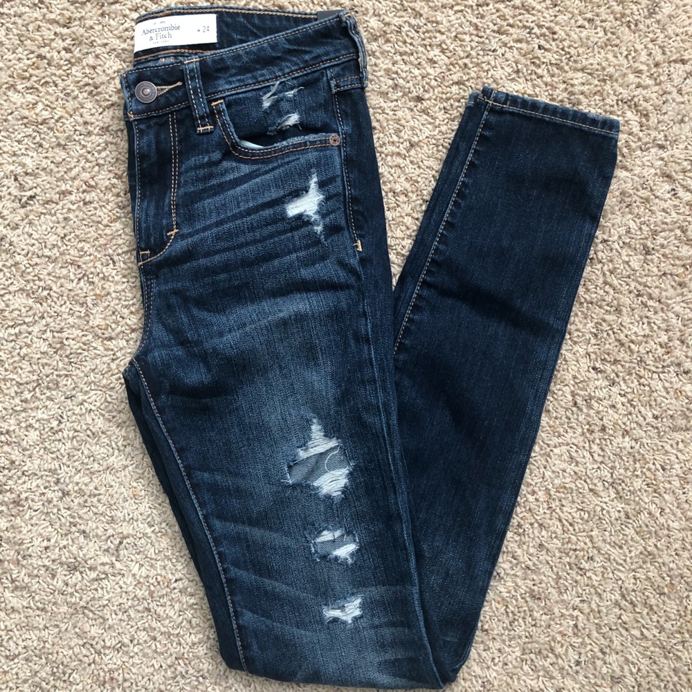 Abercombie 00R Super High-Rise Skinny Jean